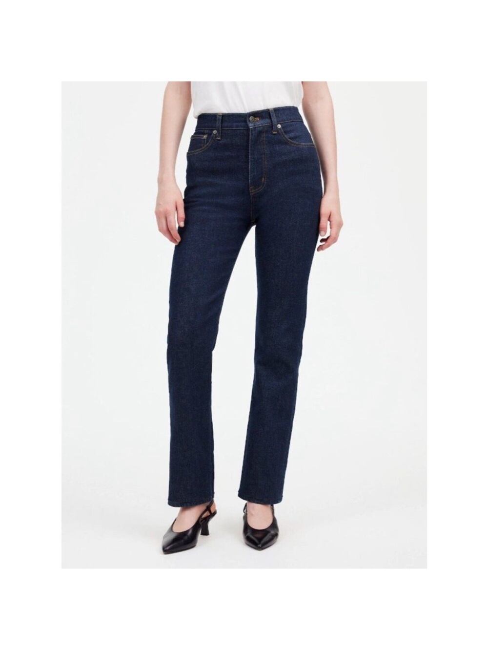 Madewell '90s Straight Jeans Blue Norman Wash Comfort Stretch Women's Size 27